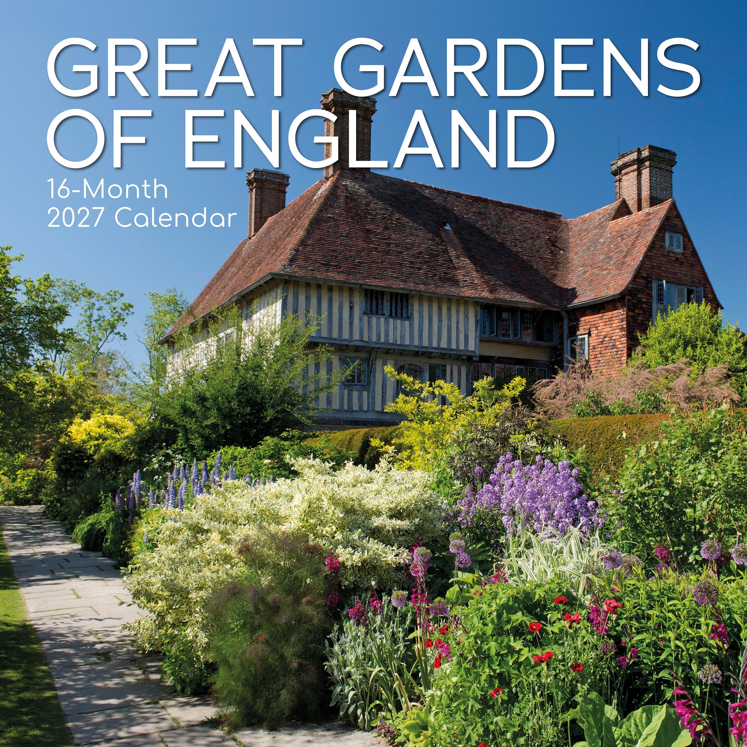 TGSC | Great Gardens of England 2026-2027 Calendar, 16-Month Square Wall Calendar (Sept 2026-Dec 2027), UK Planner with Garden Photography, Home or Office Organiser | 30 x 30 cm