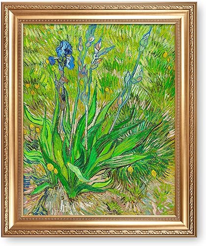 Miniatura 1452 de A&T ARTWORK The Starry Night de Vincent Van Gogh. Tamaño del marco: 36 x 30 pulgadas, tamaño de la imagen: 30 x 24 pulgadas, reproducciones clásicas