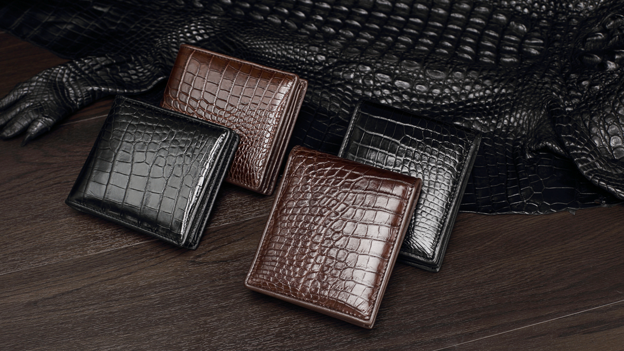 Amazon.com: CHERRY CHICK Alligator Leather Wallets for Men