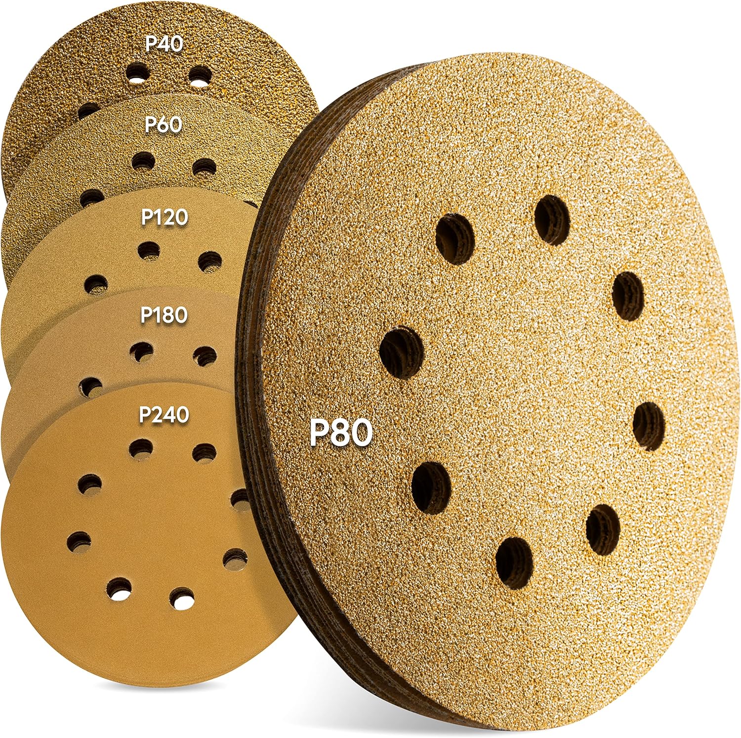 Dischi Abrasivi Velcro 125mm - 90 Pezzi Con Grana 220-3000 Per Levigatura Legno/Metallo - Foto 11