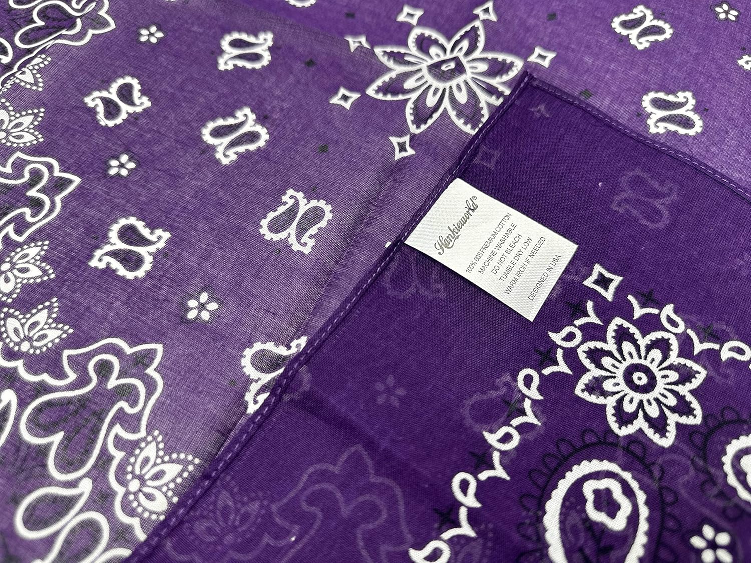 Bandanas for Women and Men,3 Pack Super Soft Thin 60s Preium Cotton 22 inch Handkerchiefs - Image 5