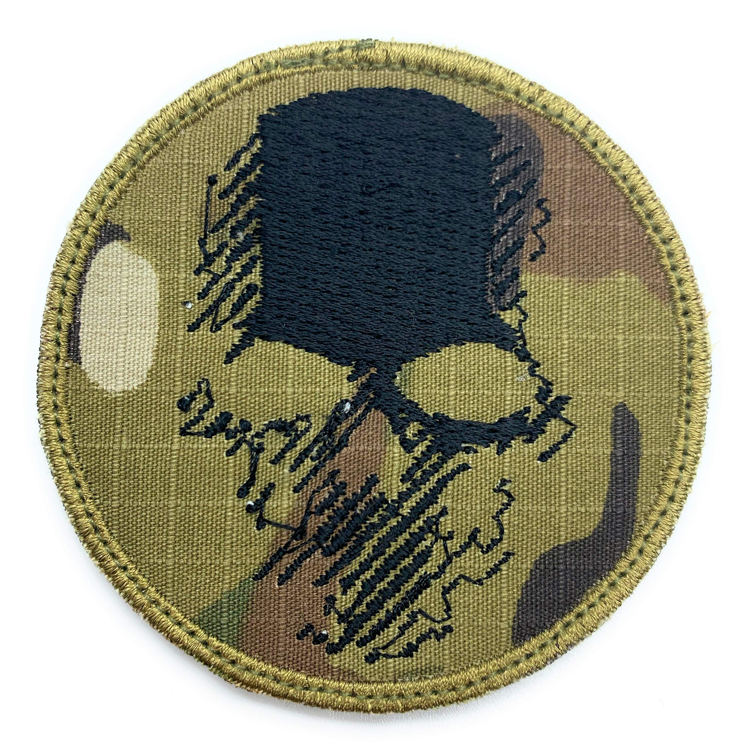 Almost SGT Ghost Recon Wildlands Skull Patch OCP - Funny Tactical Military Morale Embroidered Patch Hook Fastener Backing(Camouflage)