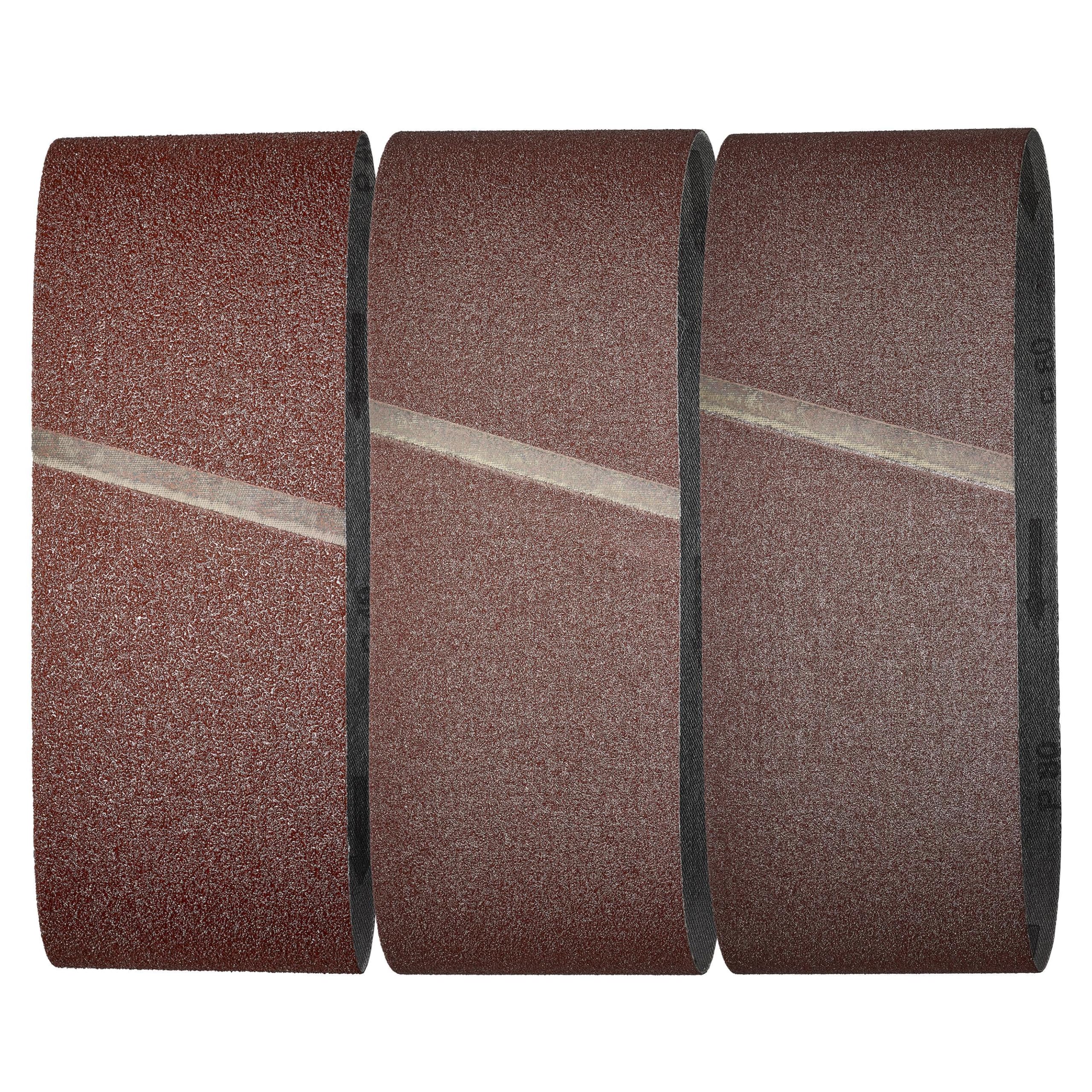 Wolfcraft Lot De 5 Bandes Abrasives 76x457 Mm Grains 40/80/120 - Pour Ponceuse à Bande
