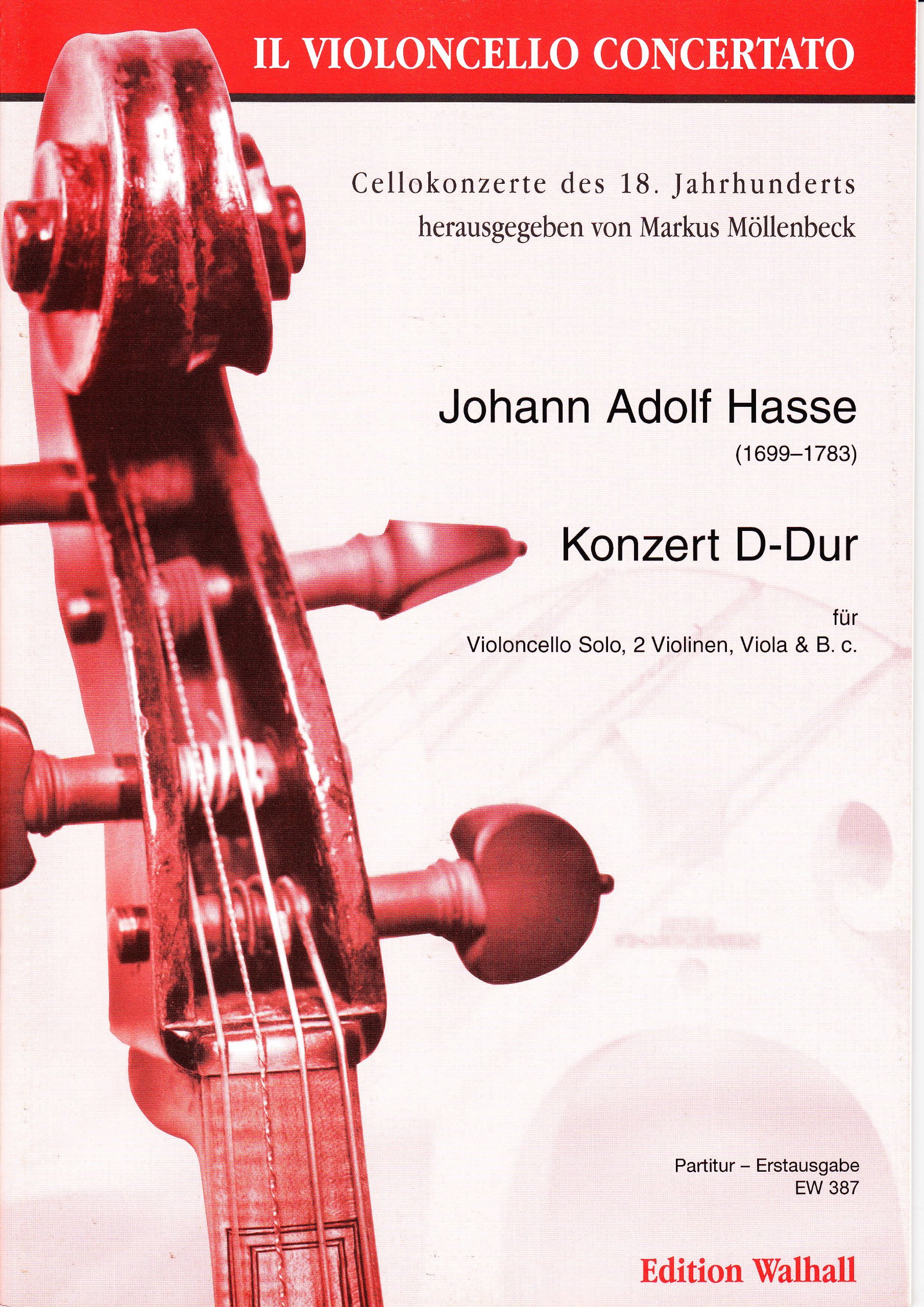 Concierto en D para violoncello solo, 2 violines, viola y B.C.