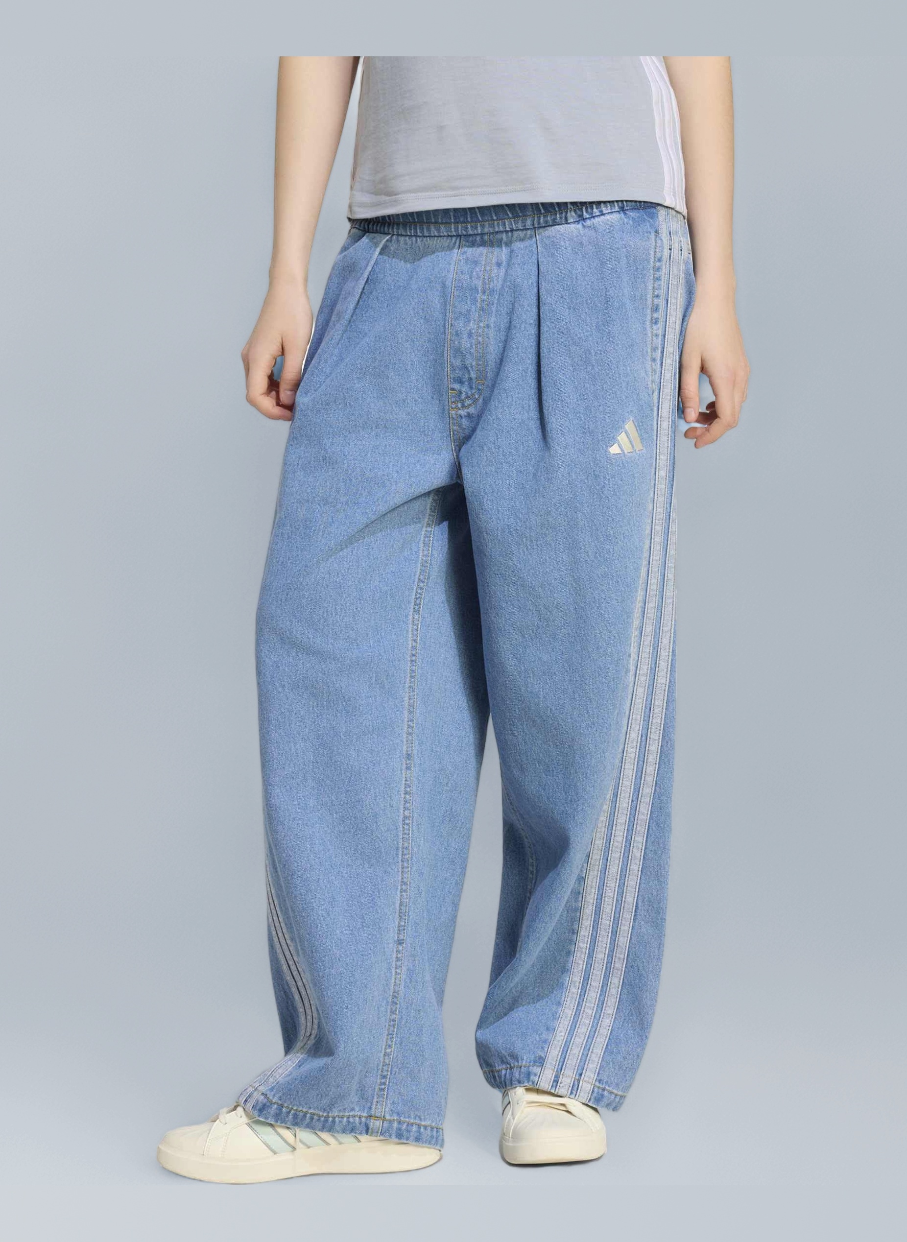 Amazon | [アディダス] ロングパンツ スタジアム ウォッシュデニム