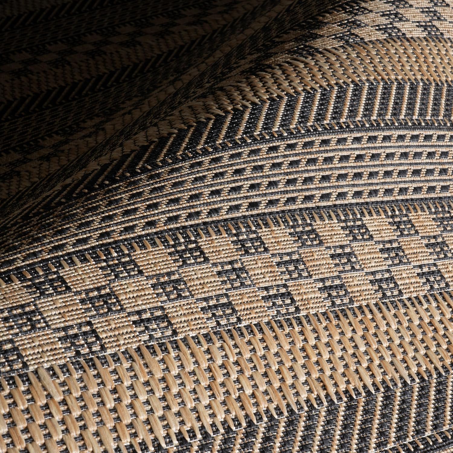 Nuloom Vail Striped 9' x 12' Indoor/Outdoor Area Rug for Living Room Patio Deck Front Porch, Grey