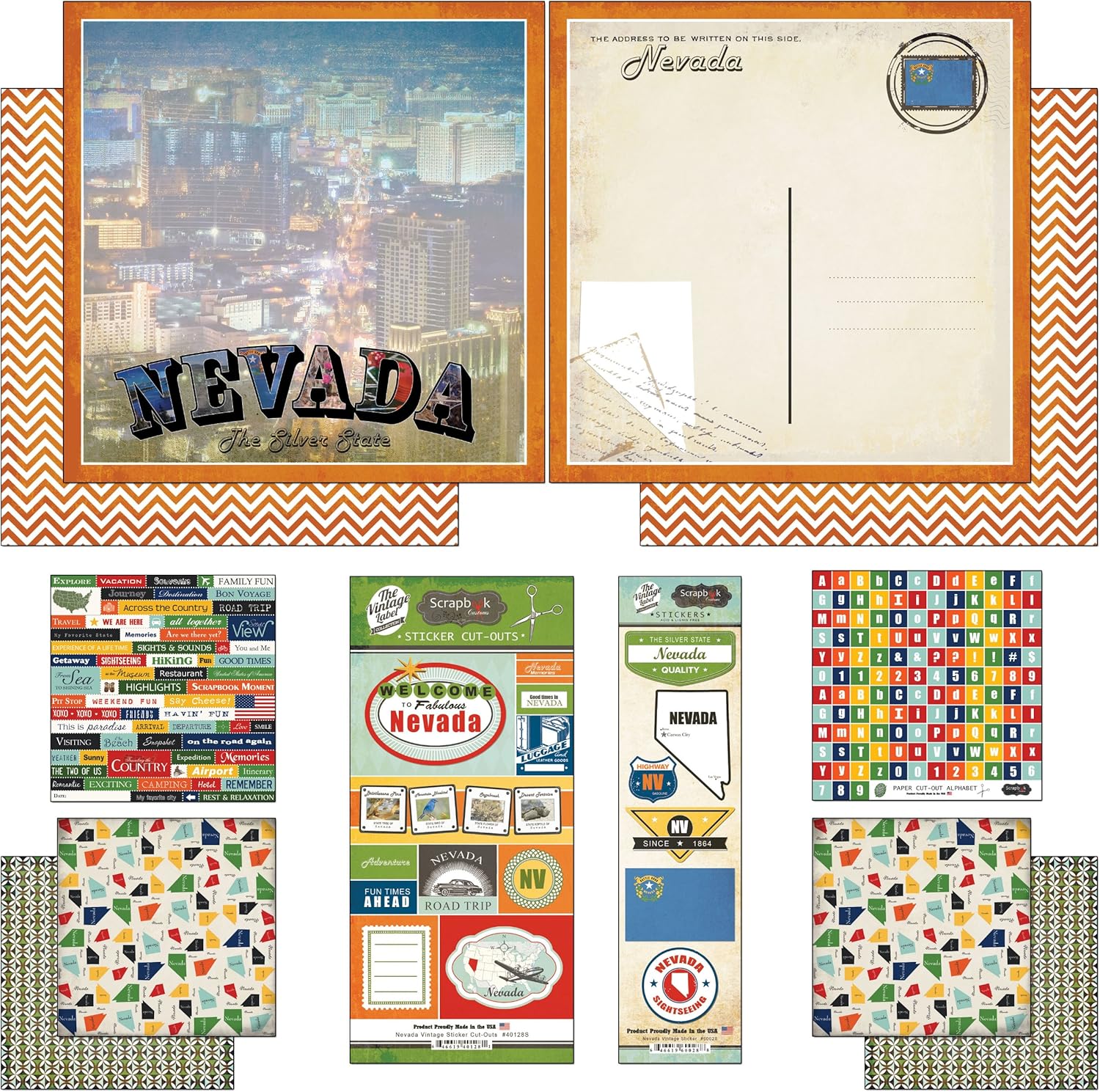 Scrapbook Customs Themed Paper and Stickers Scrapbook Kit