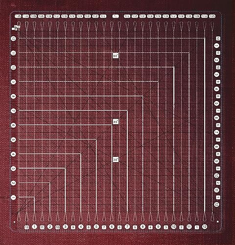 Miniatura 8 de Regla de acolchado reglas ranuradas de 12.5 x 12.5 pulgadas para acolchar y coser, reglas de tira de edredón para corte preciso de tela