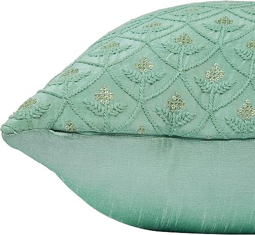 Miniatura 6 de Fundas de almohada bordadas decoradoras, bonitas almohadas decorativas para cama, almohadas de sofá de flores, almohada decorativa de sofá, fundas
