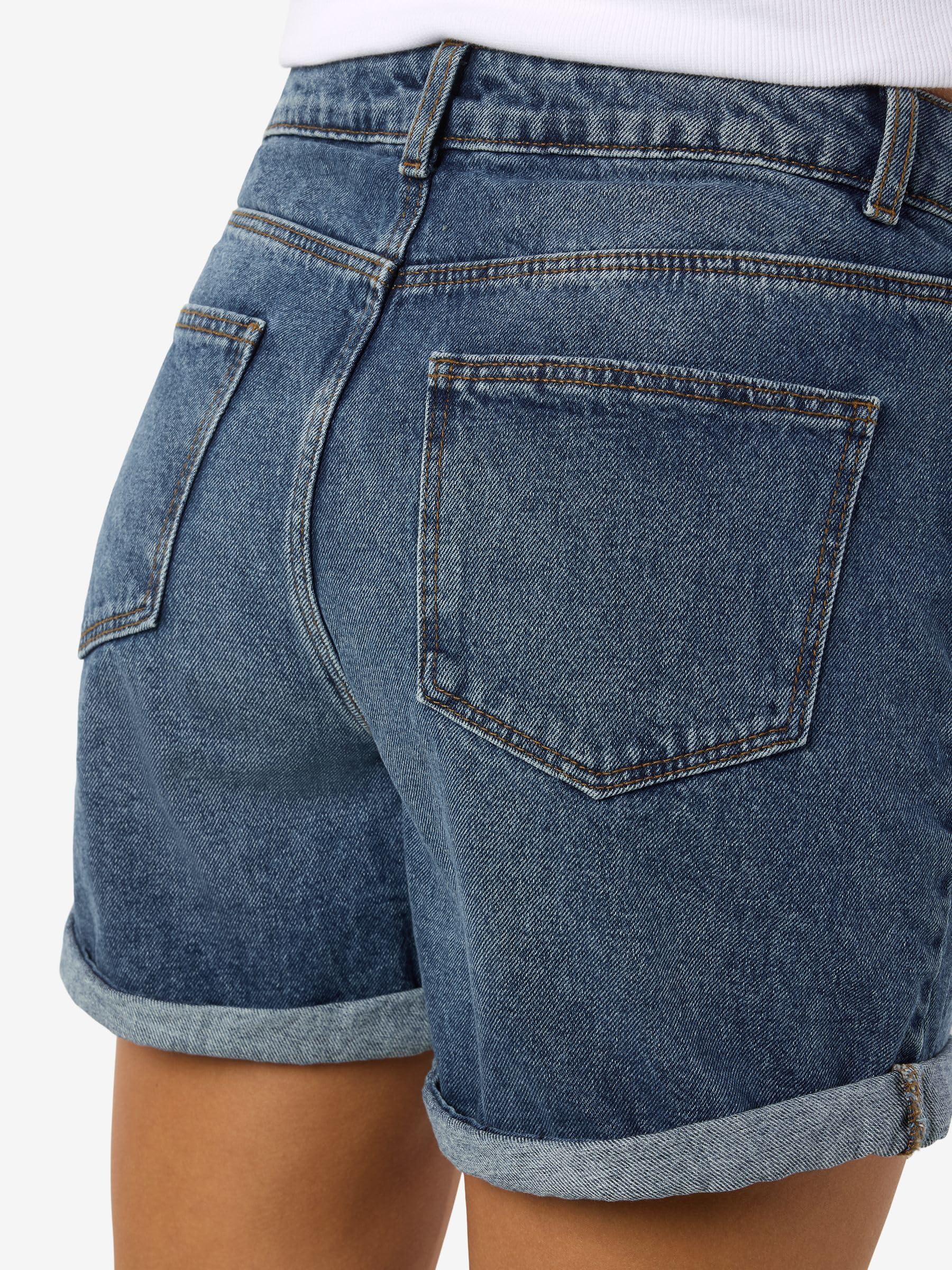 NOISY MAY Smiley Mujer Pantalones Cortos Azul