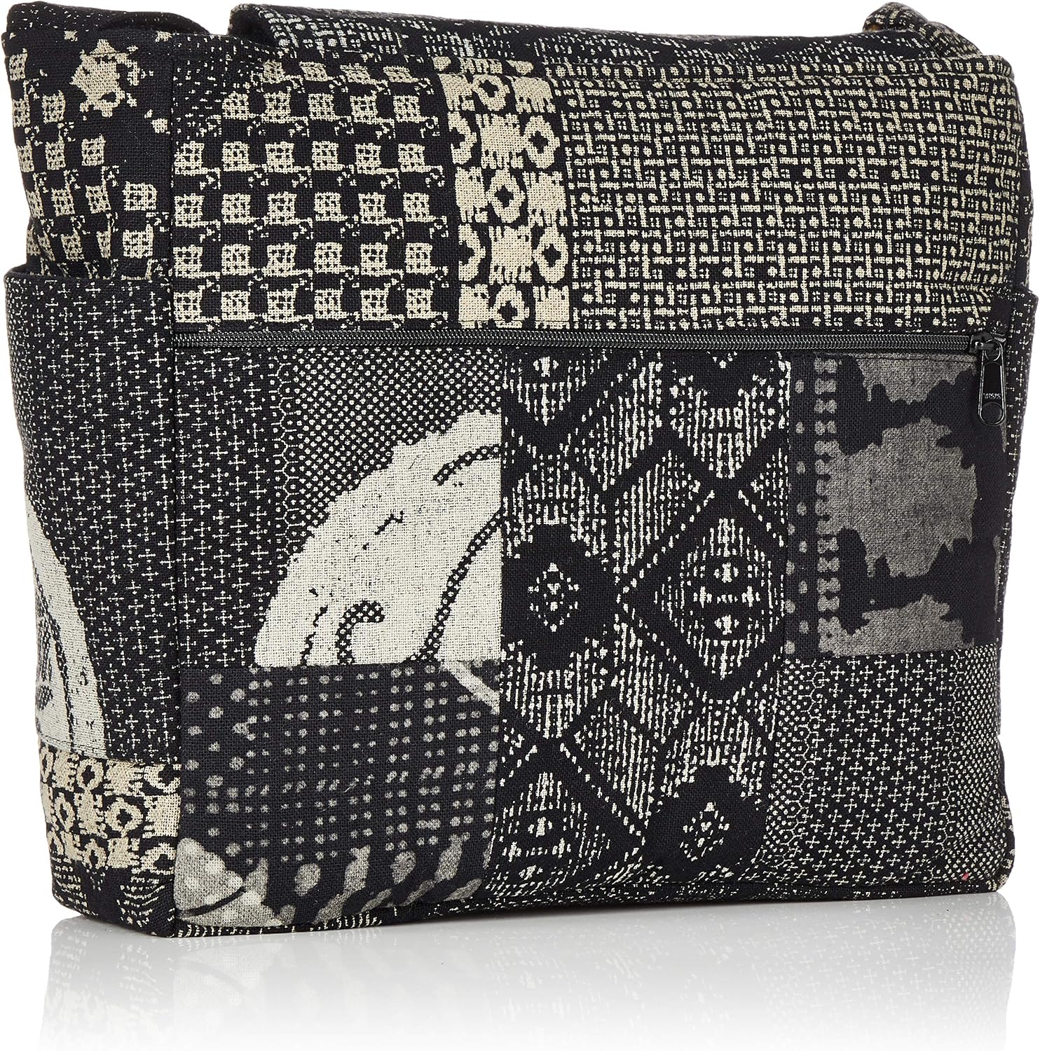 Printed Patch Shoulder Bag