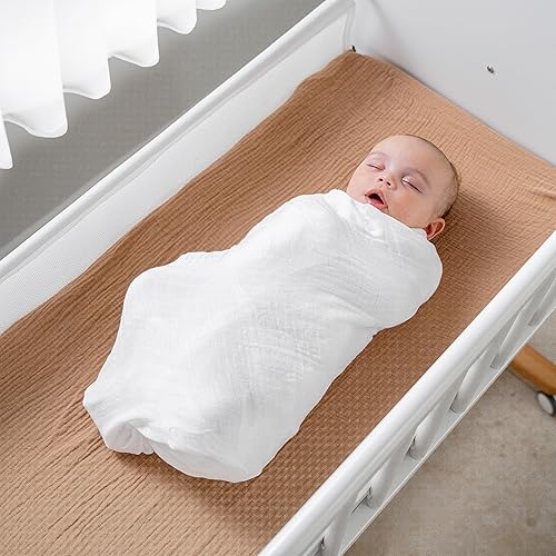 Miniatura 7 de Comfy Cubs Mantas de muselina para envolver manta de recepción neutral, envoltura para niños y niñas, artículos esenciales para bebés, registro y