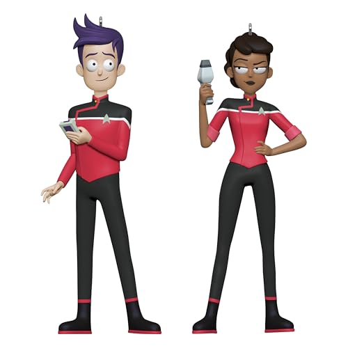 Hallmark Keepsake Christmas Ornaments 2025, Star Trek: Lower Decks Ensigns Beckett Mariner and Bradward Boimler, Set of 2, Gifts for Trekkies