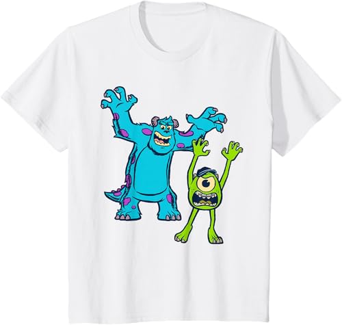 Miniatura 17 de Disney Pixar Monsters University Sulley and Mike T-Shirt Black,Navy Blue,Asphalt Grey,White,Baby Blue,Red,Kelly Green,Olive Green,Lemon