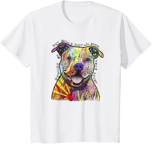 Miniatura 19 de Beware Of Pit Bulls, Dean Russo Pitbull Original - Dog Lover T-Shirt Black,Navy Blue,Asphalt Grey,Slate Grey,White,Cranberry Red,Kelly Green,Olive