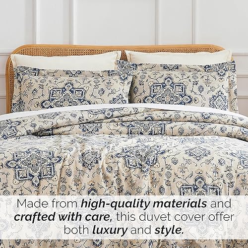 Miniatura 4 de Southshore Fine Living, Inc. Persia Collection - Juego de funda de edredón de tamaño King extragrande, funda de edredón estampada de 3 piezas, dos