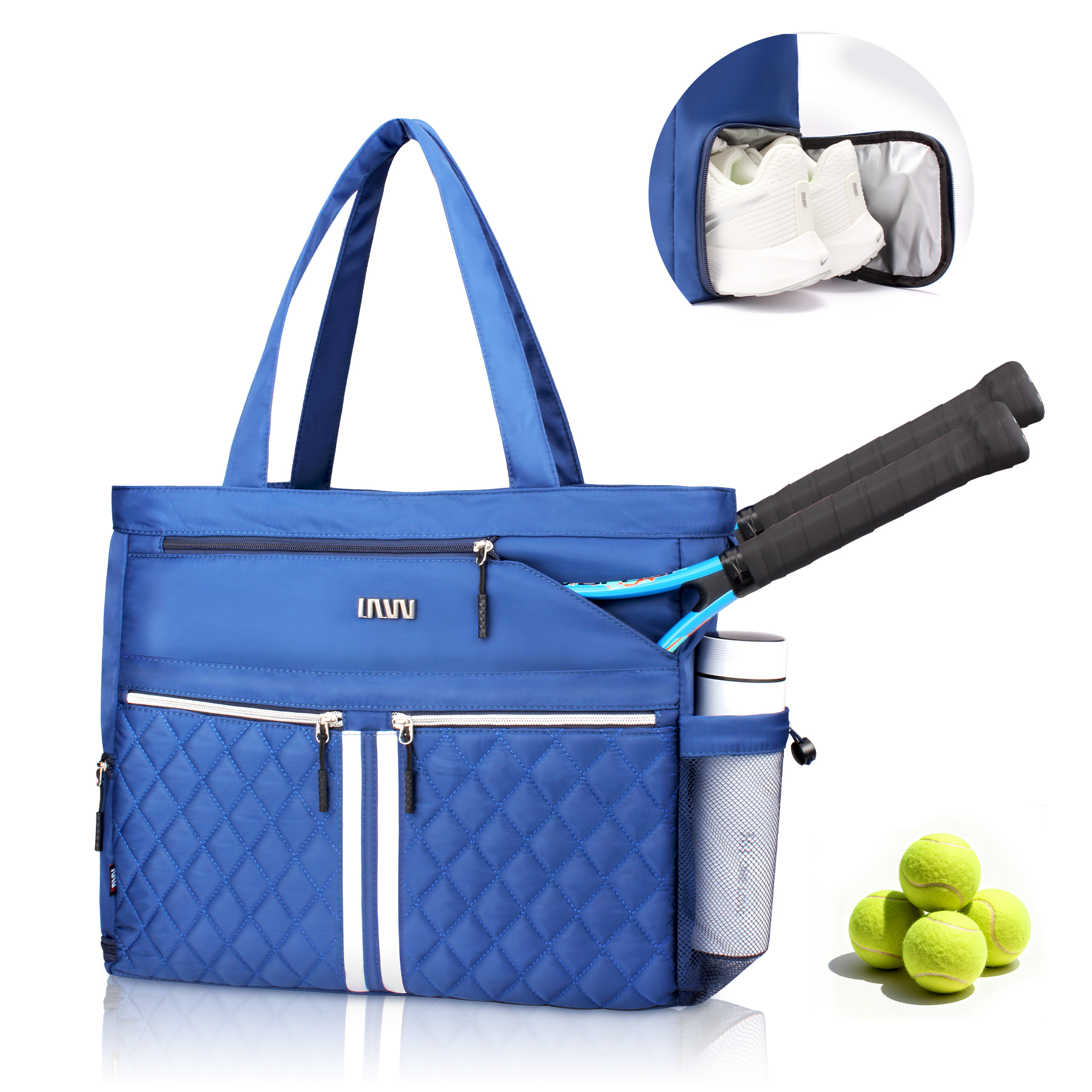 Amazon.co.jp: テニス トートバッグ（シューズ収納付き） - 大型