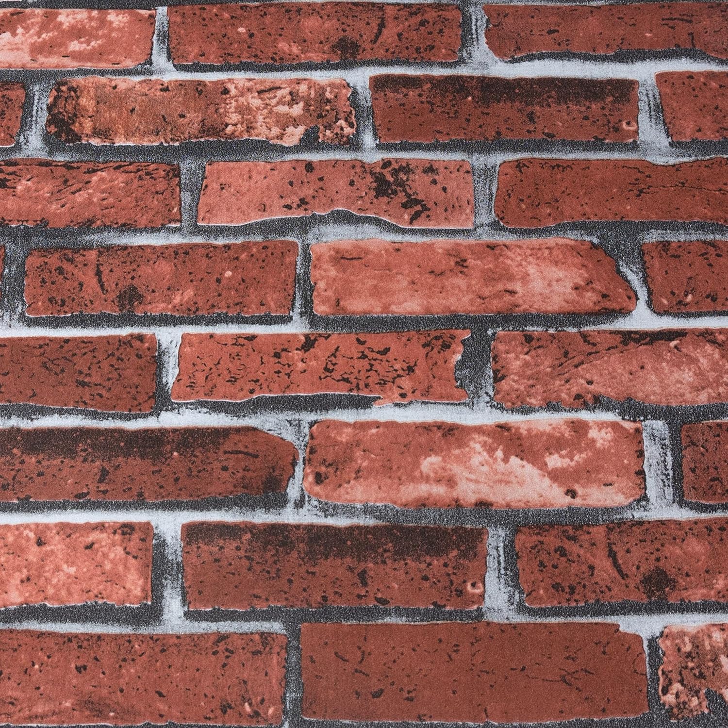 NOVECRAFTO Red Brick Effect Wallpaper Set of 2 Rolls to Cover 114.10