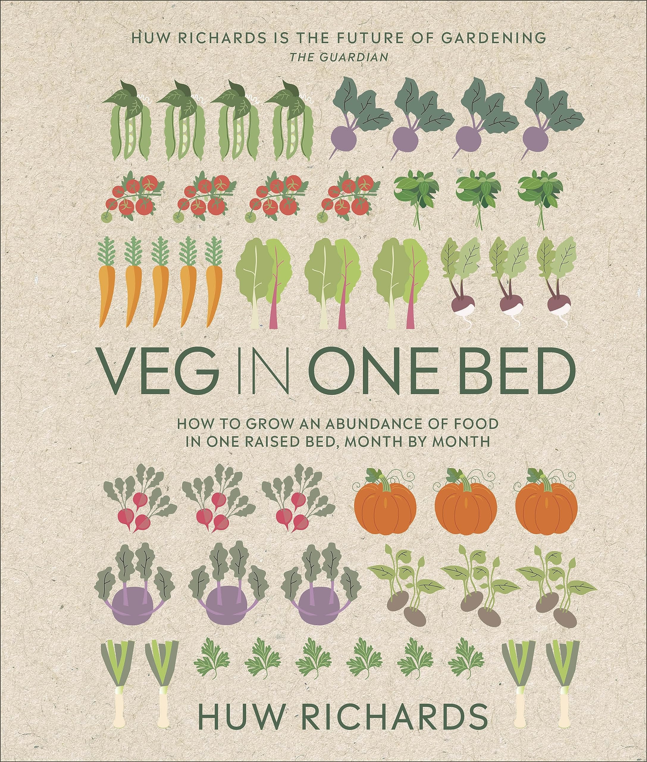 Veg in One Bed New Edition: How to Grow an Abundance of Food in One Raised Bed, Month by Month Hardcover – Import, 2 February 2023