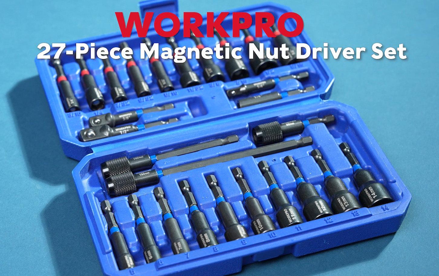Amazon.com: WORKPRO 27 PCS Magnetic Nut Driver Set, Impact Drill