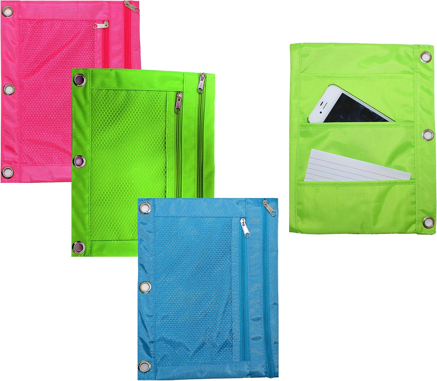 Inkology Pocket Binder Pouch, Design May Vary, 1 Pouch per