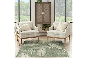 Nourison Garden Oasis 5x7 Green Rug