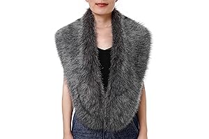 Chic Winter Coat with Faux Fur Collar in Elegant Gray