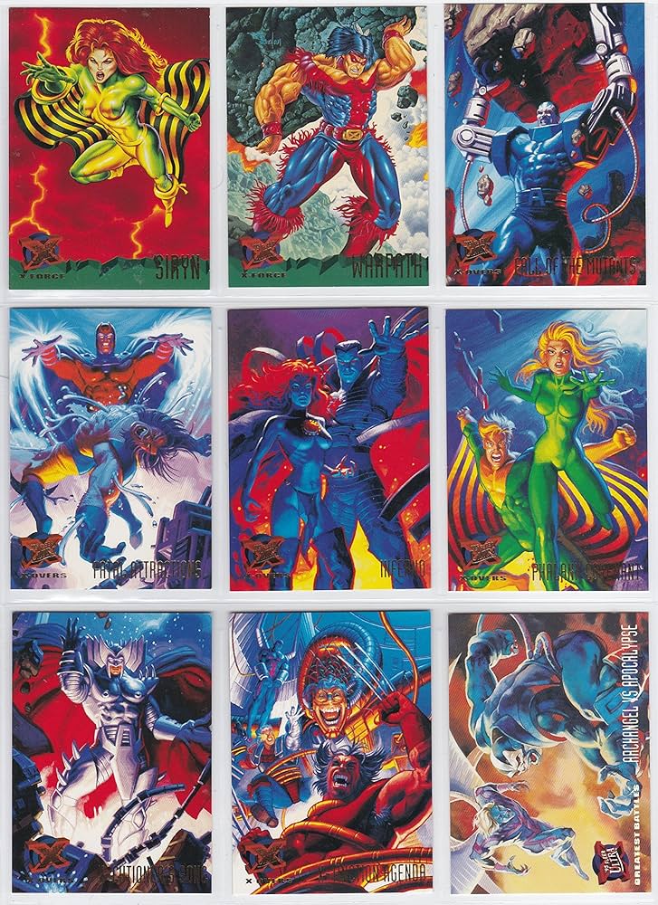 X-MEN トレーディングカード　FLEER ULTRA 95 コンプ　マーベル 1995 '95 Fleer Ultra X-Men Marvel Base Card You Pick