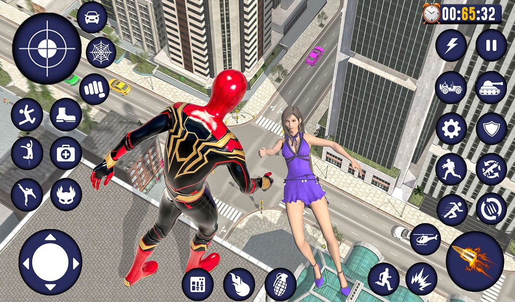 SuperHero Rescue mission Game Spider Games Rope Hero Game Rope hero