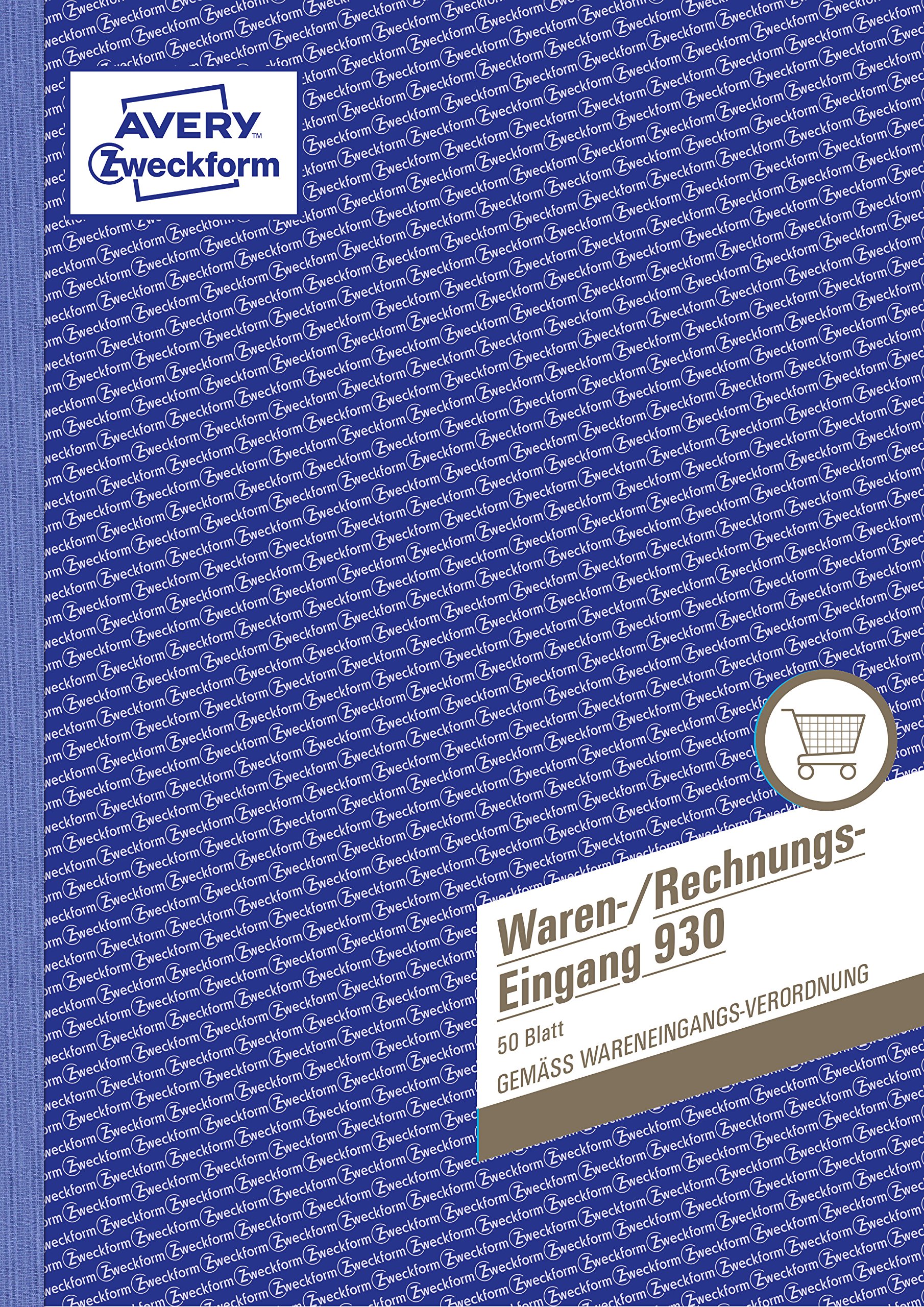 Avery Zweckform 930 Goods/ Bill Receipt Book A4 50 Pages