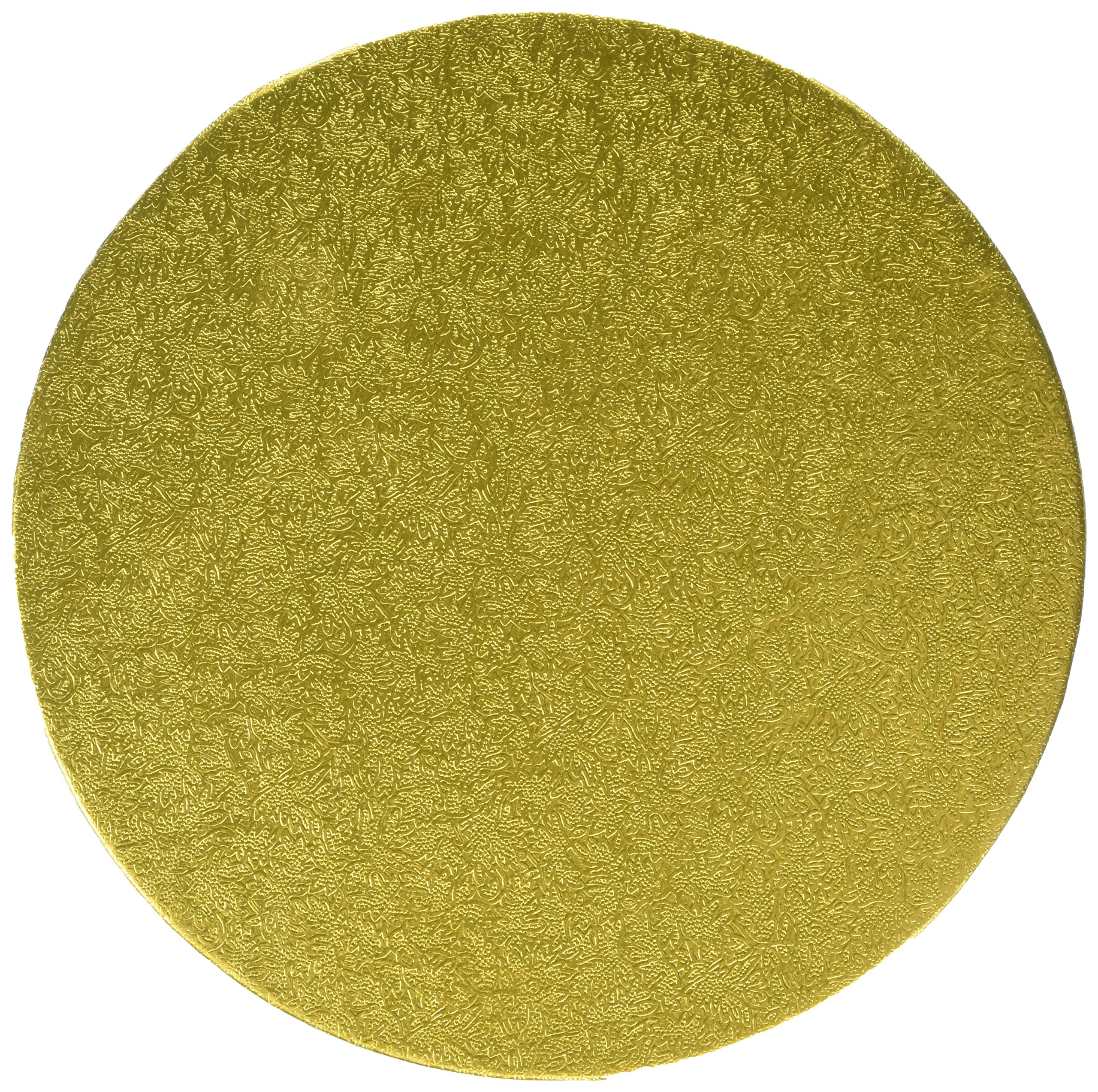 Pac:kit Round Gold Cake Board 8 inch 3mm thick
