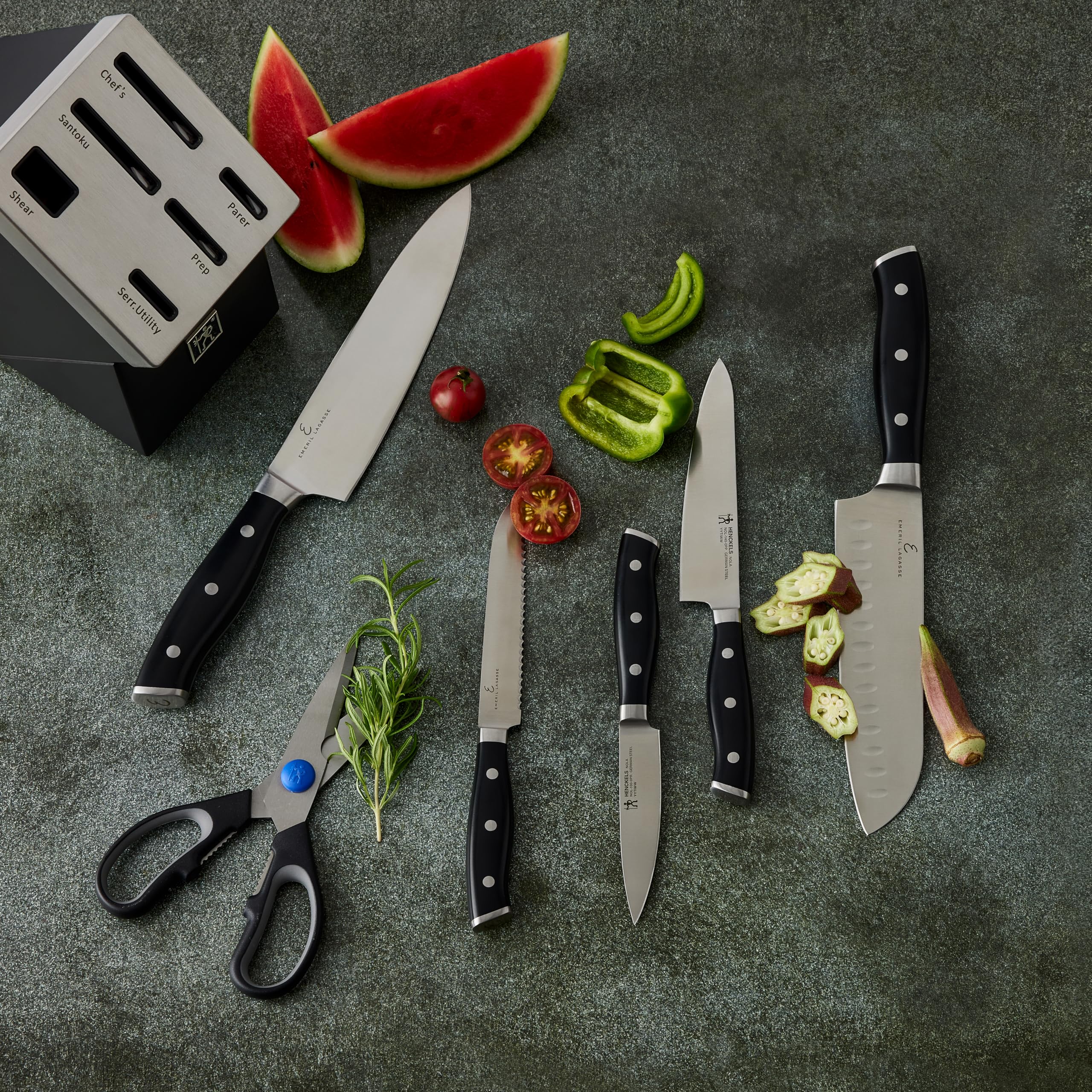 HENCKELS x EMERIL Lagasse The Nola Collection Razor-Sharp German 8-inch Chef's Knife,Made in Company-Owned German Factory with Special Formula Steel perfected for almost 300 Years, Dishwasher Safe — Amazon image 10