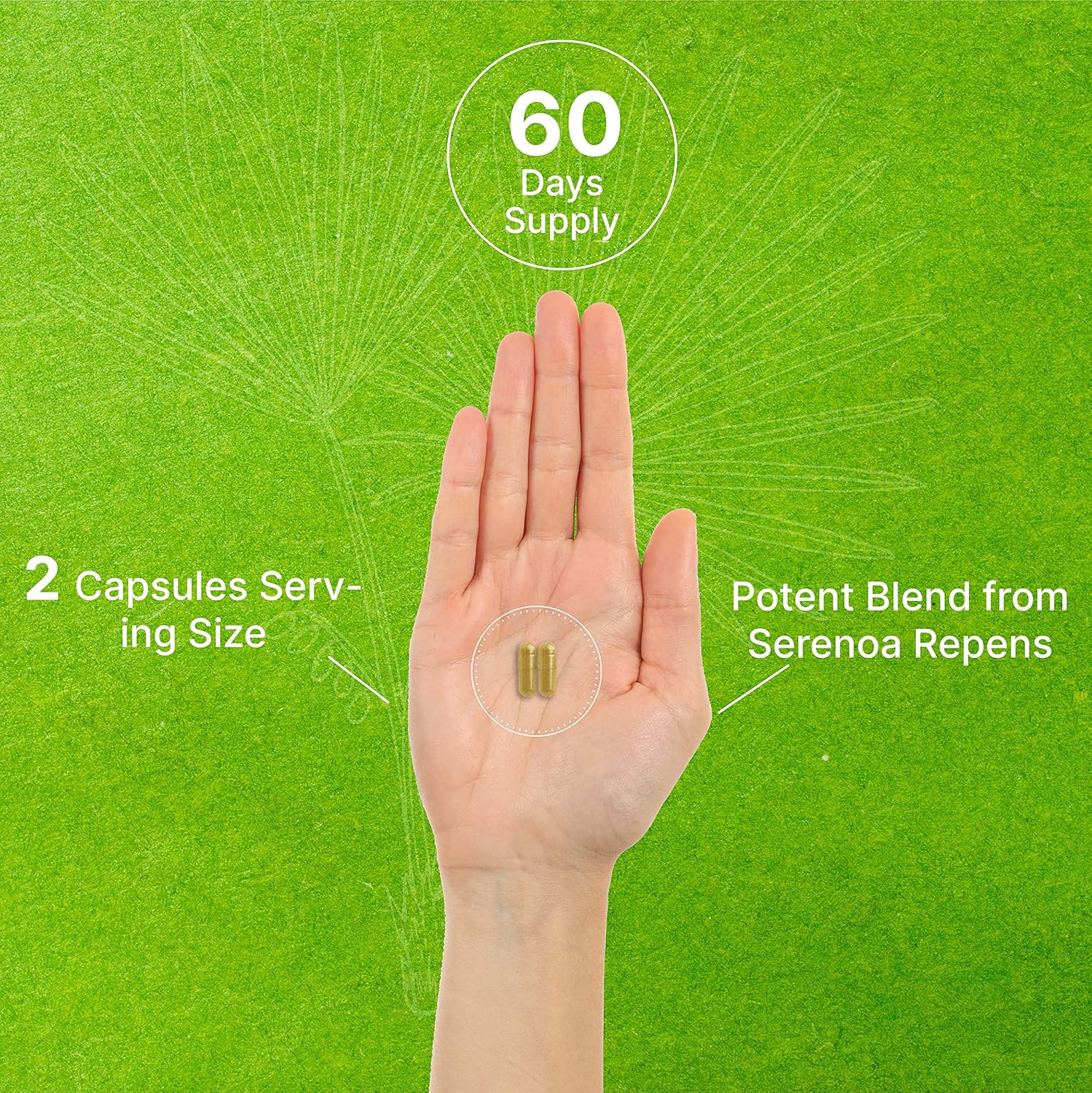 Saw Palmetto Supplement 1000mg with Pumpkin Seed, 3-1 Formula,120 Capsules | Promotes Prostate Health | DHT Blocker | Hair Growth Vitamins, Maintain Normal Urinary Frequency : Health & Household