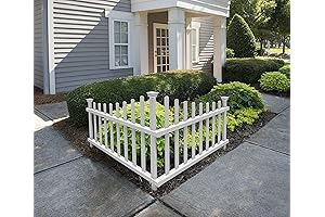 Zippity ZP19007 No-Dig Vinyl Corner Picket Fence