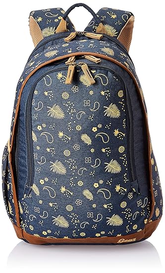 Gear 26 ltrs navy blue and beige casual backpack Clearance