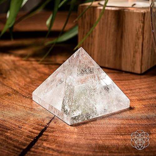 Conscious Items - Pirámide de cuarzo transparente - Las pirámides del poder - La pirámide curativa - Pirámide de cristal - Piedra preciosa pirámide
