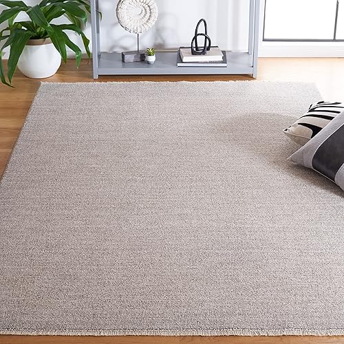 Safavieh Lasa Collection LAS108F - Alfombra de 5 pies 3 pulgadas x 7 pies 7 pulgadas color gris claro no desprende pelusa para sala de estar comedor