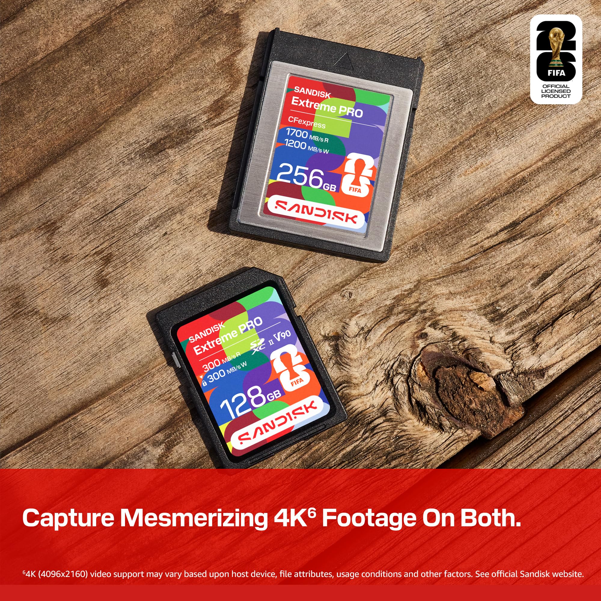 Amazon.com: SANDISK 128GB SD UHS-II Card – FIFA World Cup 2026