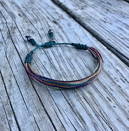 Miniatura 25 de Surfer Bracelets for Men - Handmade Surfer Rope Adjustable Friendship Bracelets - Surf String Bracelet for Couple Women Men Waterproof Beach Jewelry