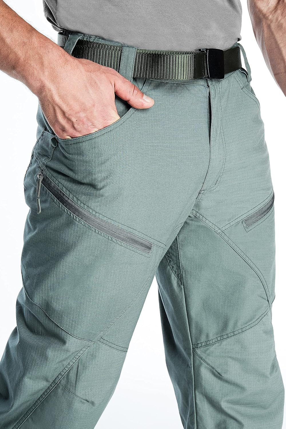 ANTARCTICA Mens Hiking Tactical Pants Lightweight Waterproof Military Army Jogger Casual Cargo Jogger Casual Trousers Green : Clothing, Shoes & Jewelry