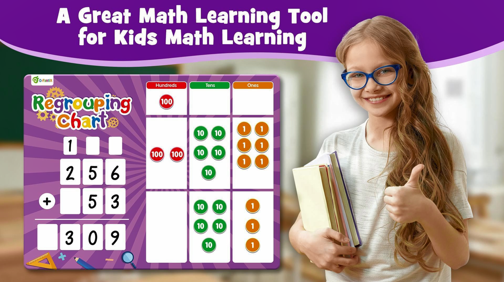 Magnetic Regrouping Math Kit Abacos De Matematicas Para Niños Magnetic Regrouping Base Ten Math Kit ...