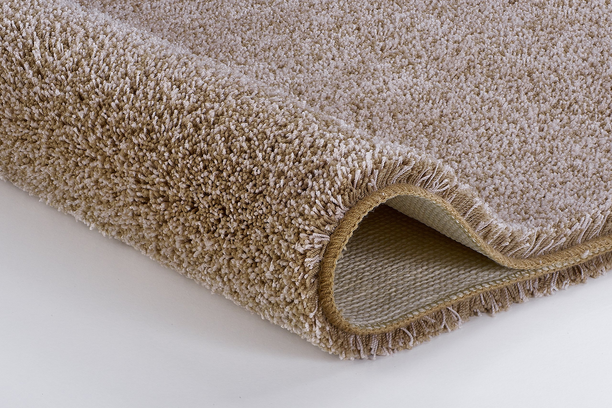 Kleine Wolke 4071271519 Badteppich Seattle, Polyester, 60 x 90 x 3 cm, Taupe