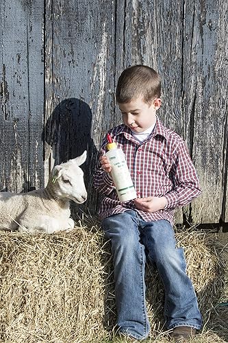 Miniatura 3 de IDEAL 7004 Lamb & Kid - Botella de 16 onzas con tetina de rosca roja