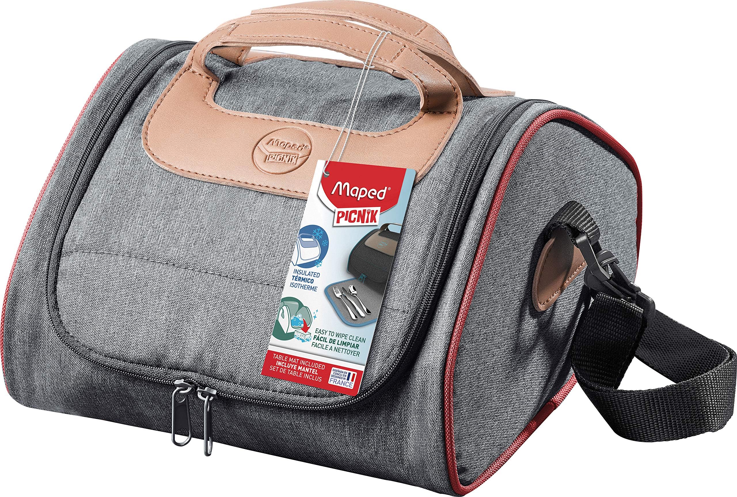 MapedPicnik Concept Adult Easy-Clean Insulated Lunch Bag, One Size, Storm Blue (872203) One Size 872202