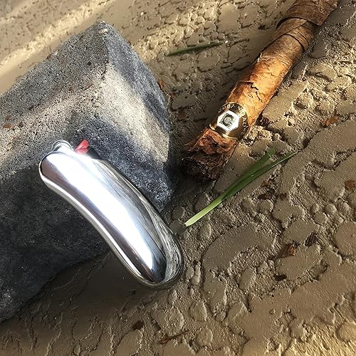 Miniatura 9 de Funda de metal compatible con encendedor BIC Standard Cover Holder Bolsas para BIC Tamaño Estándar J6 de una pieza en plata brillante