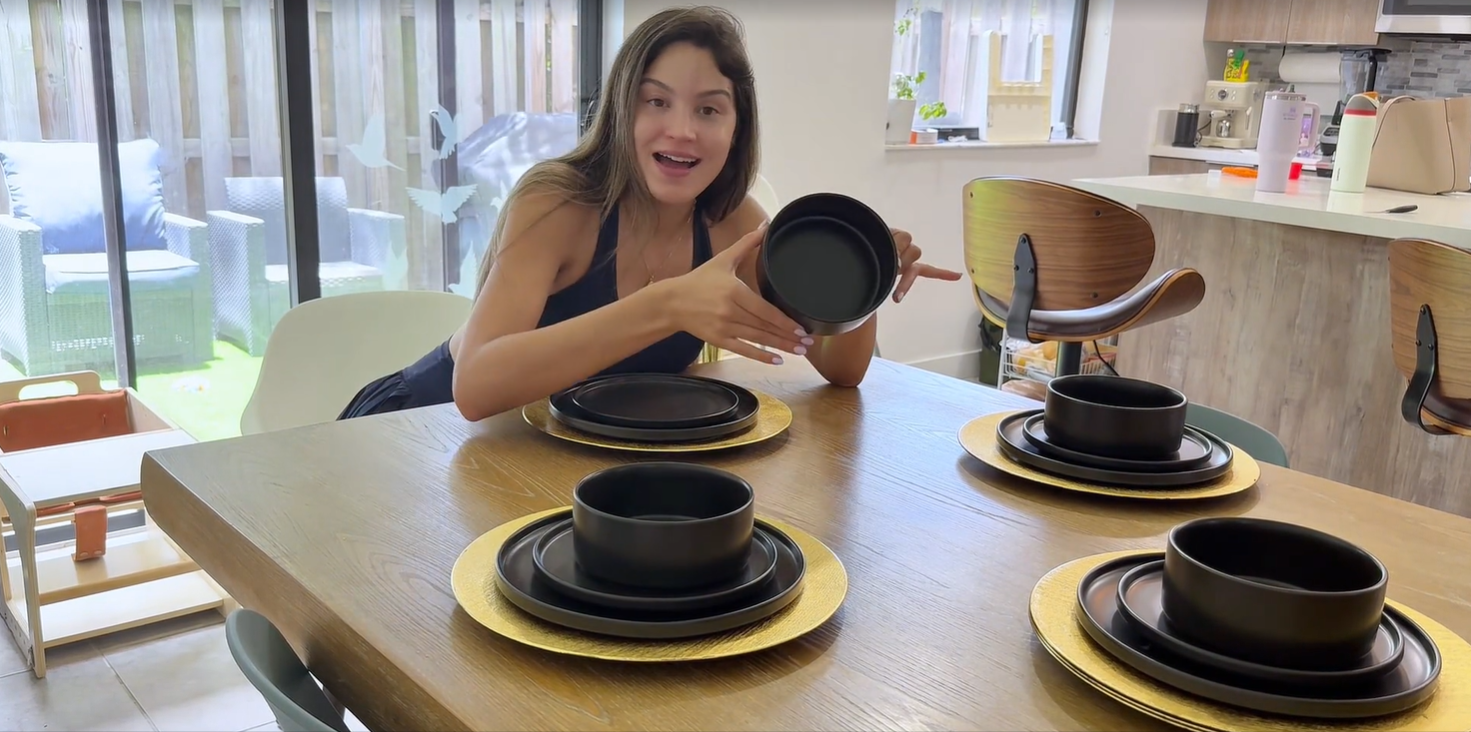 Amazon.com | GZG Classic Series - Plates and Bowls Set for 4, 12