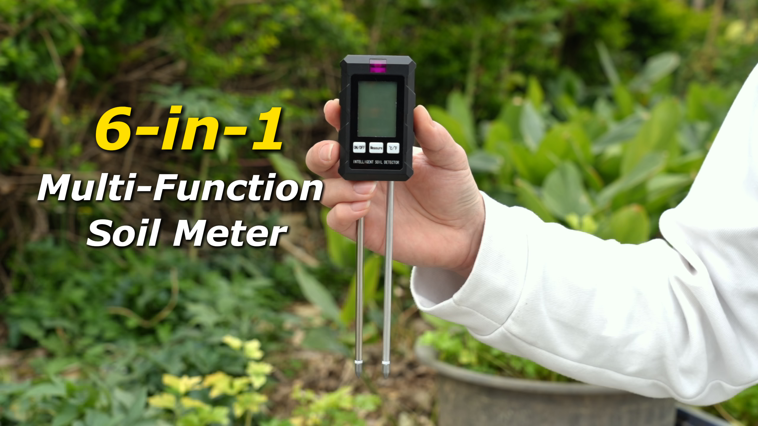 Misuratore PH Terreno 6 In 1 | Umidità, Luce, Fertilità Per Piante - Foto 6