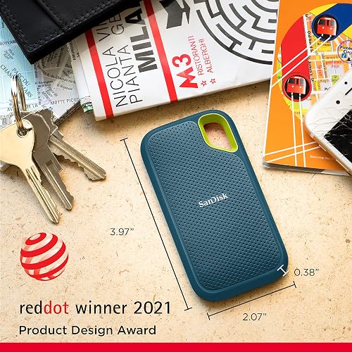 SANDISK Extreme Portable SSD 1TB (up to 1050 MB/s read, 1,000MB/s write, USB-C, NVMe Solid State Performance, IP65 rated for dust and water resistance, Updated Firmware) Monterey - 3