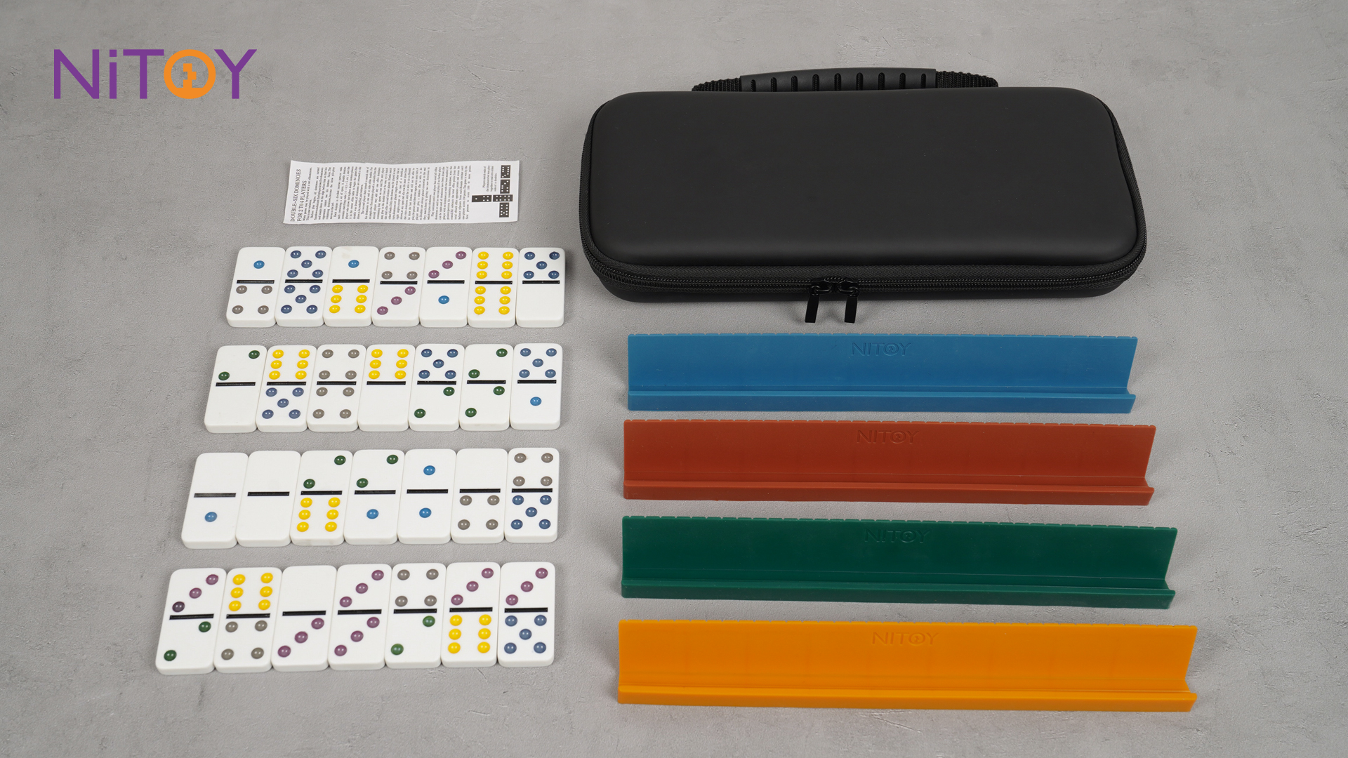Amazon.com: NiToy Double 6 Dominos Set for Adults with 28 Tiles