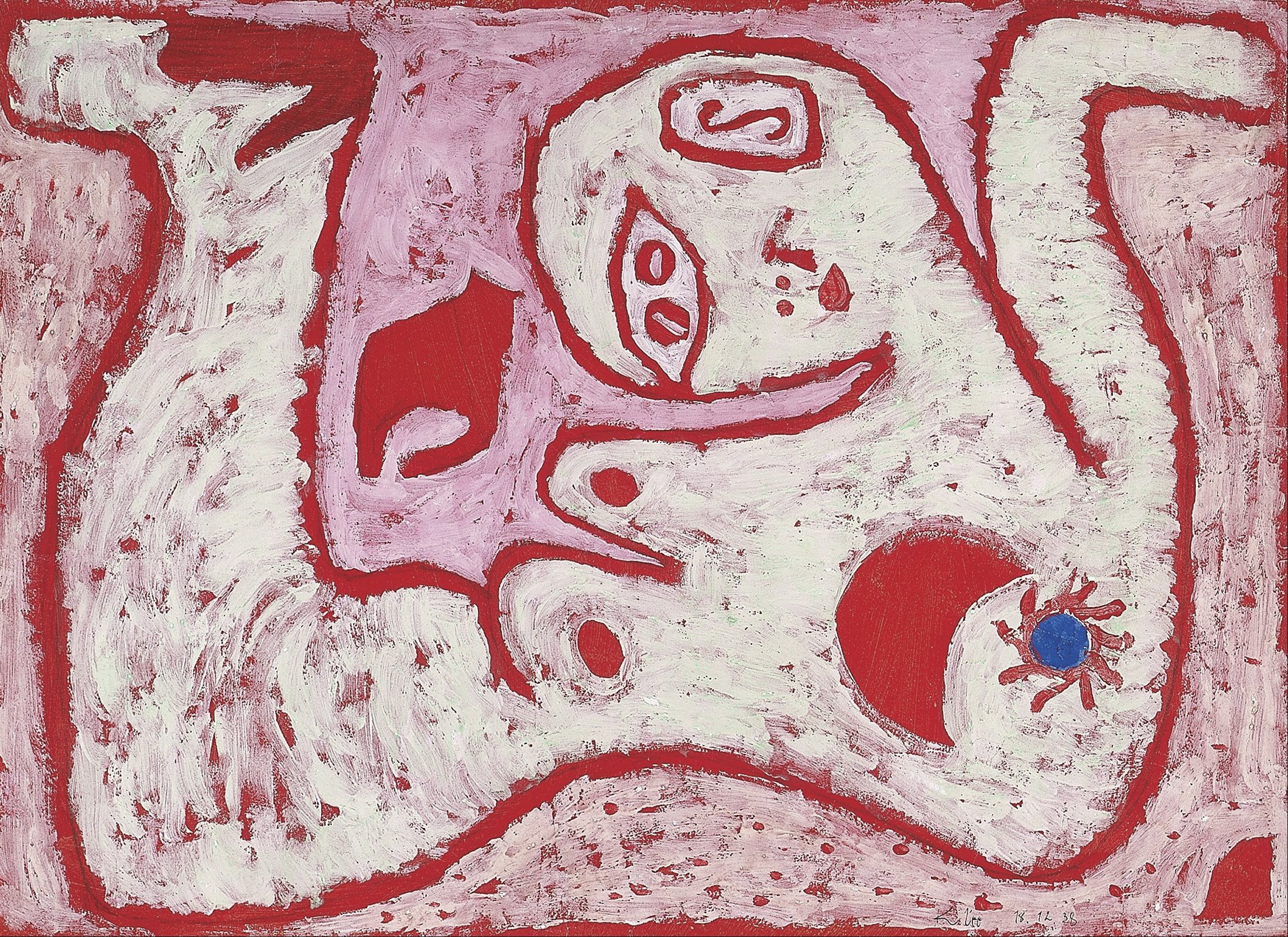 Paul Klee A Woman for Gods affiche extra large en impression d'art mate de haute qualité